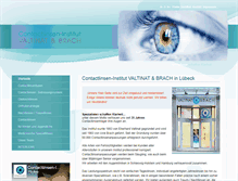 Tablet Screenshot of contactlinsen-institut-luebeck.de